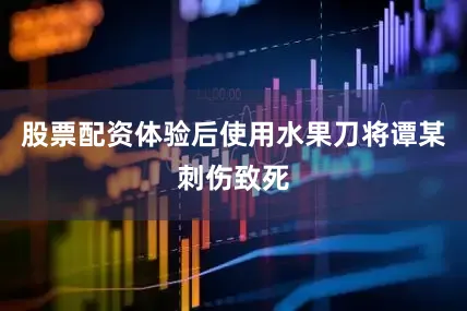 股票配资体验后使用水果刀将谭某刺伤致死